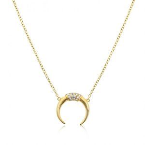 Vermeil Crescent Moon Necklace